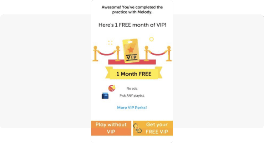 SongPop special offer in-app example