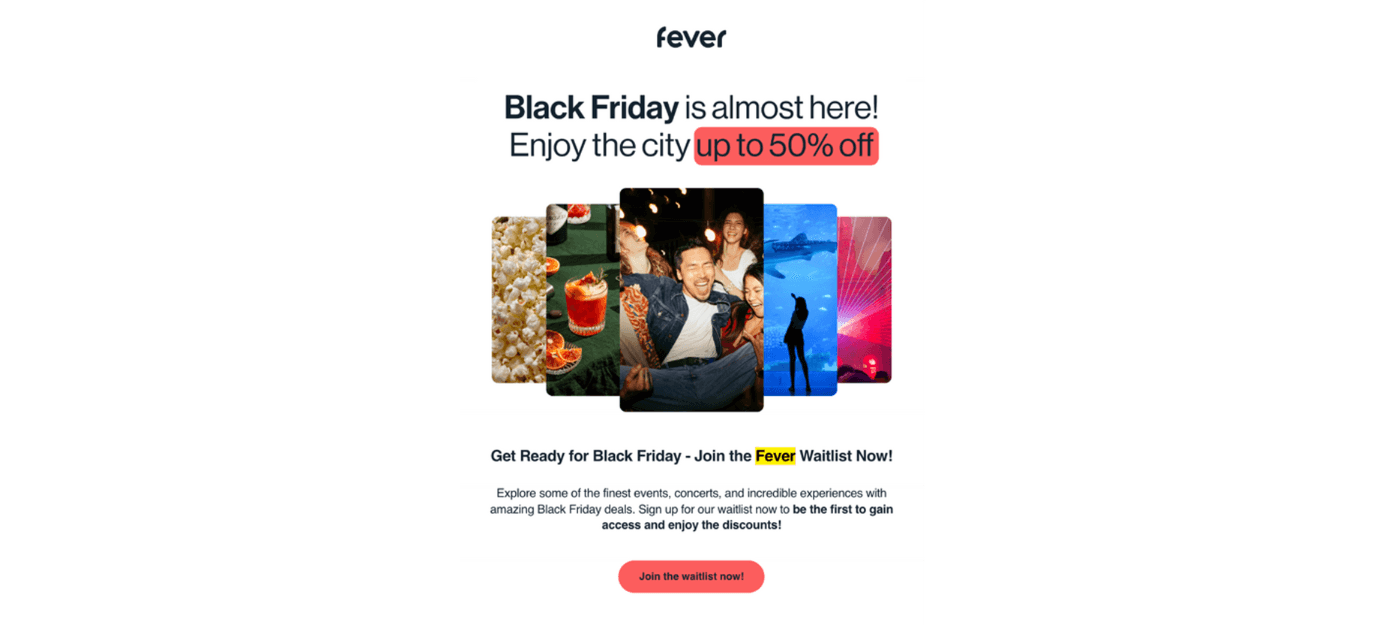 Black Friday email